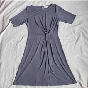 MEDIUM Apple & Eve Fit & Flare Round Neck Front Twist‎ Short Sleeve Dress - CES